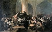 Francisco Jose de Goya The Inquisition Tribunal painting